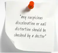 fungus toe nail warning