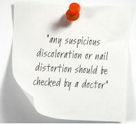fungus toe nail warning